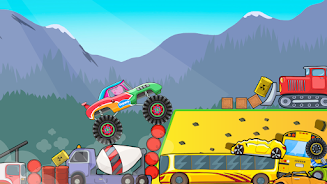 Kids Monster Truck Racing Game স্ক্রিনশট 1