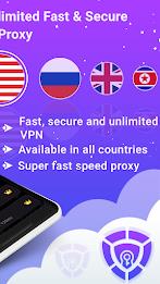 SuperFast VPN : Fast VPN Proxy Capture d'écran 2