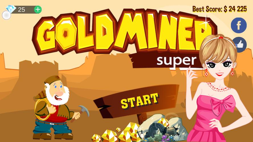 Gold Miner Super Tangkapan skrin 0