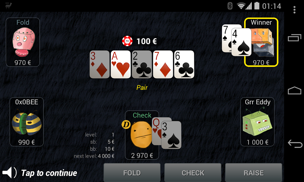Bots Don’t Bluff Offline Poker ဖန်သားပြင်ဓာတ်ပုံ 3