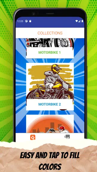 MotorBike Coloring Page应用截图第1张