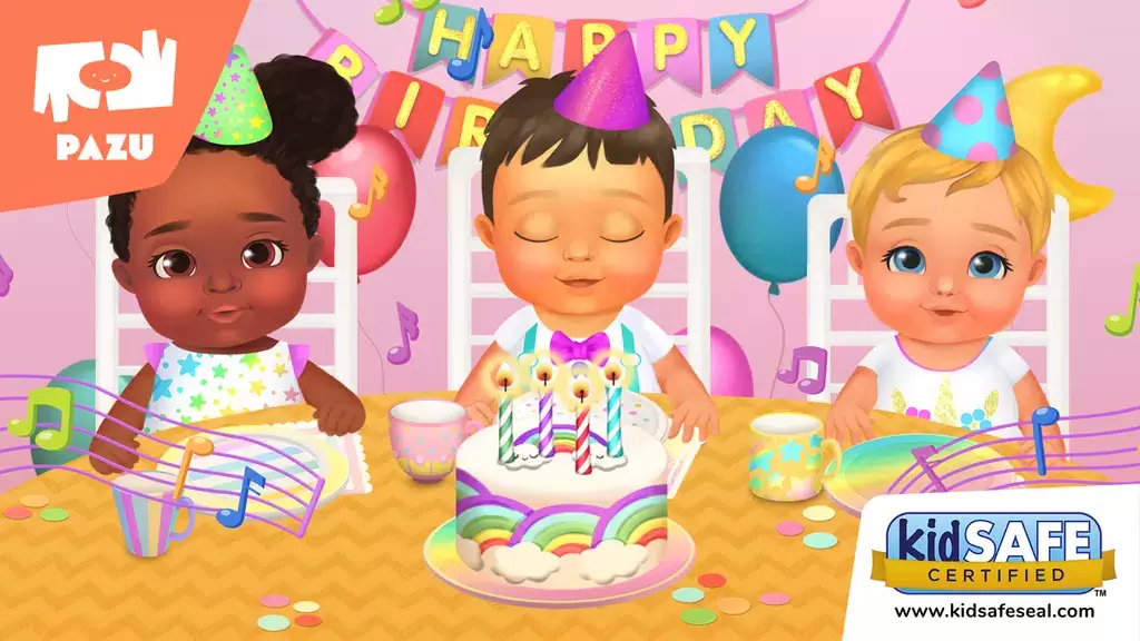 Baby Birthday Maker Game ဖန်သားပြင်ဓာတ်ပုံ 0