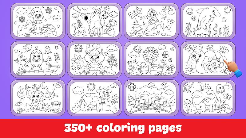 Kids Coloring Game Color Learn Screenshot 1