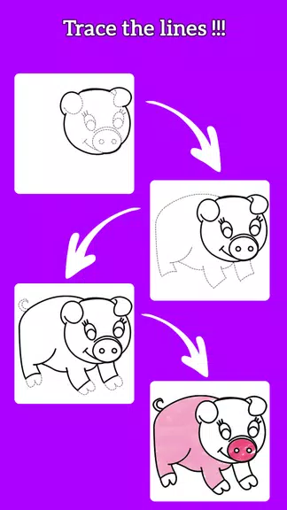 Learn To Draw Animals - Steps Screenshot 2