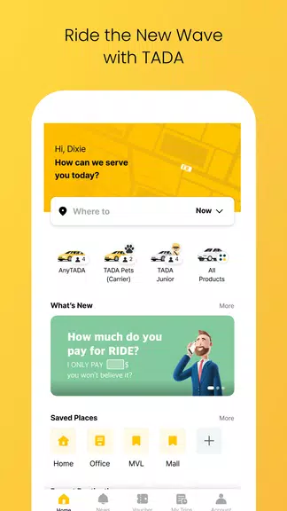 TADA - Taxi, Cab, Ride Hailing ဖန်သားပြင်ဓာတ်ပုံ 0