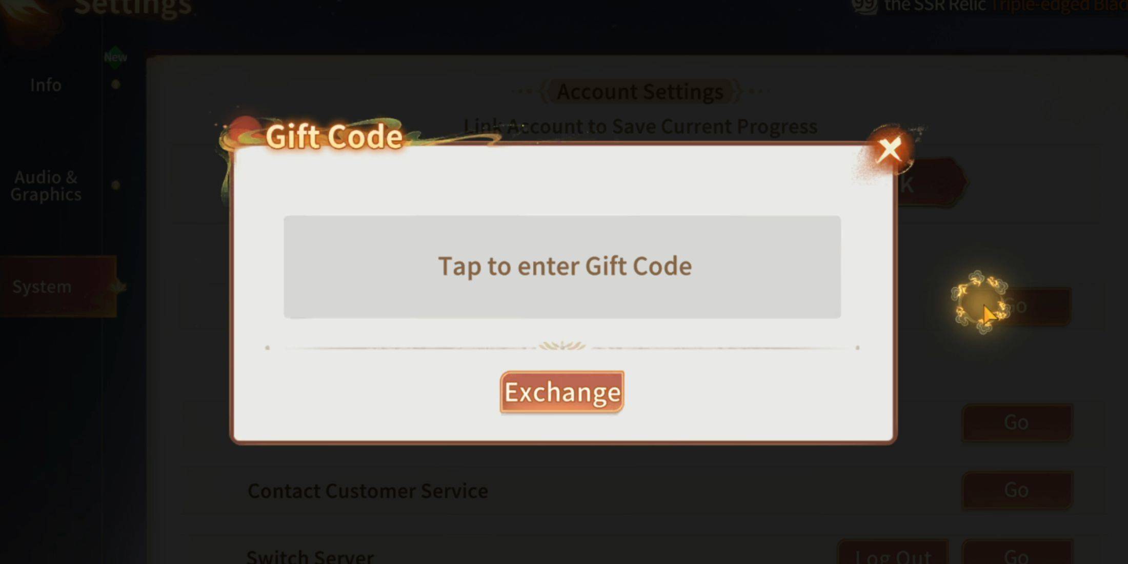 Redeeming Codes