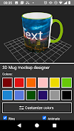 3D Mug Mockup Designer スクリーンショット 0