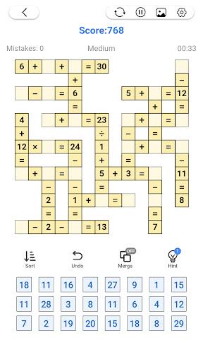 Math Number: Cross Math Puzzle Schermafbeelding 1