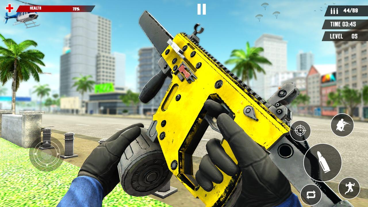 US Police Free Fire - Free Action Game應用截圖第3張