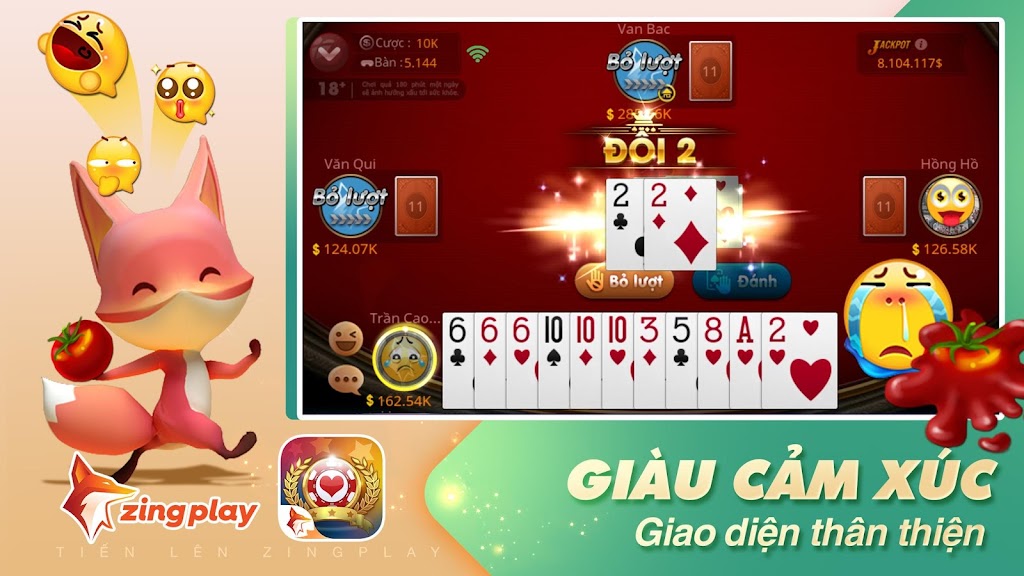 Tiến lên Miền Nam - Tiến Lên - ZingPlay Ảnh chụp màn hình 2