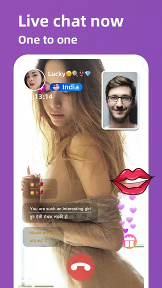 Live chat: Video chat with girl text now free date ภาพหน้าจอ 1