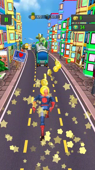 Subway Spider World स्क्रीनशॉट 1