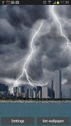 Thunderstorm Chicago - LWP Captura de pantalla 2