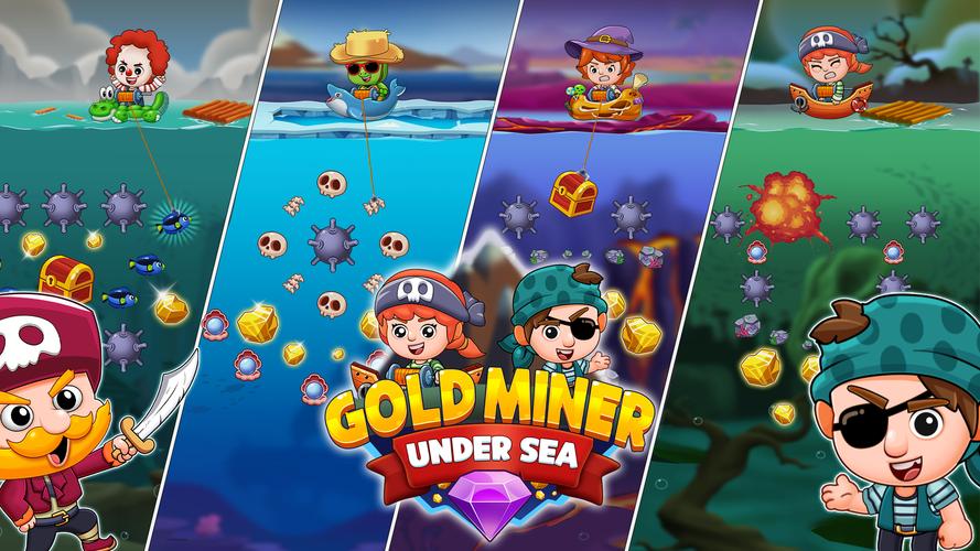 Gold Miner Under Sea 스크린샷 0