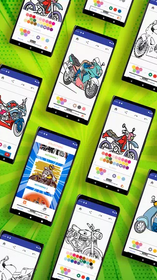 MotorBike Coloring Page应用截图第0张