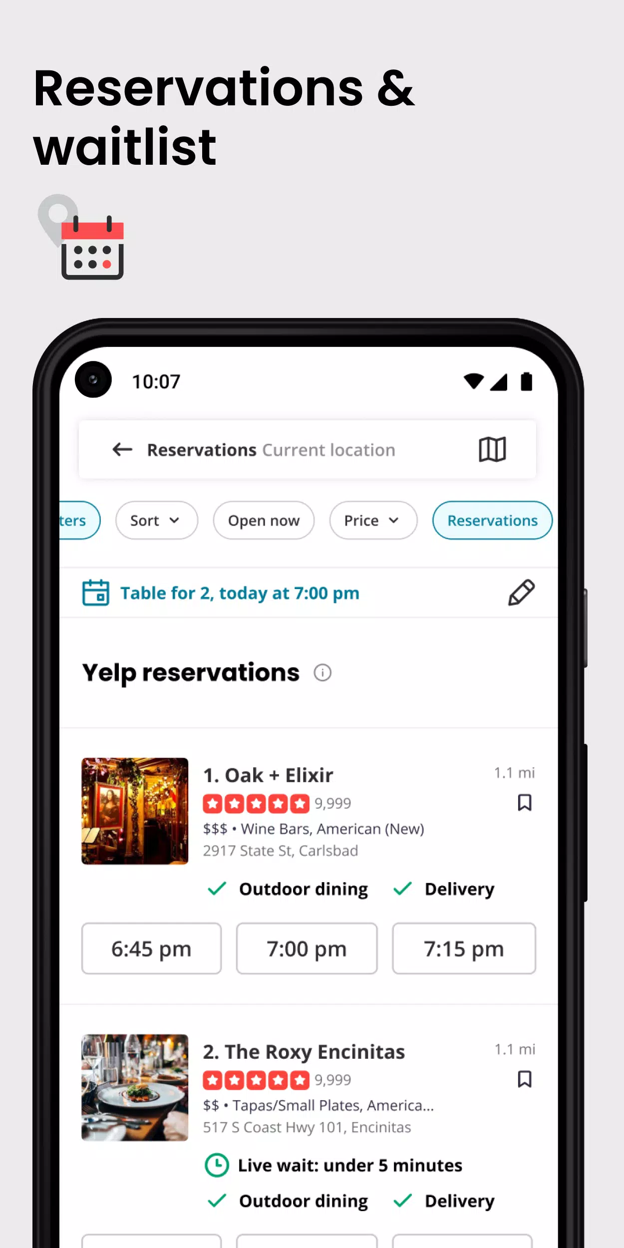 Yelp Capture d'écran 1