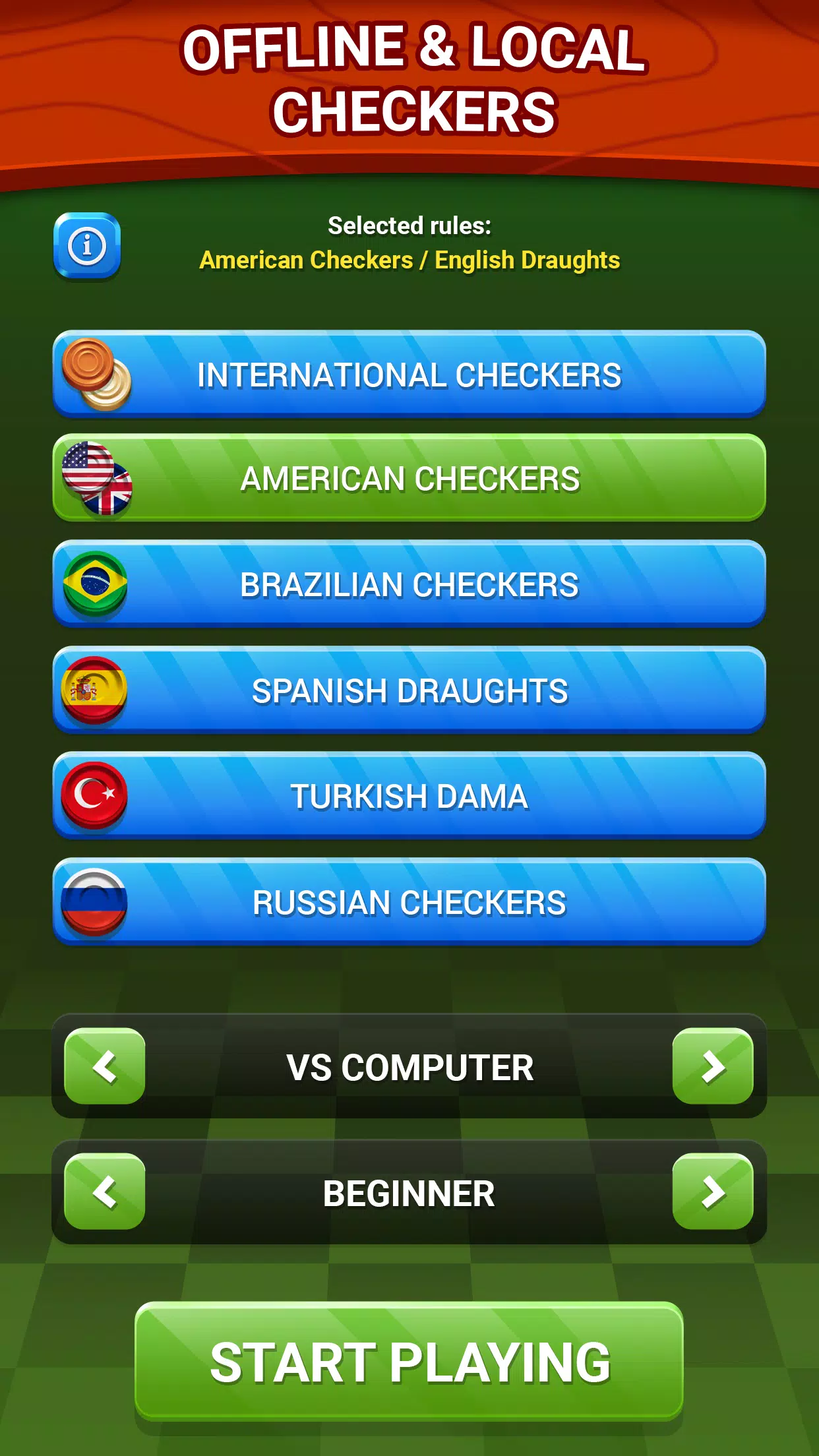 Checkers - Online & Offline Screenshot 3