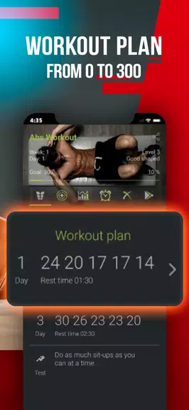 Abs Workout: Six Pack at Home স্ক্রিনশট 1