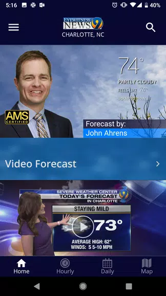 WSOC-TV Weather Captura de pantalla 1