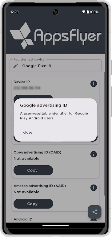 My Device ID by AppsFlyer Ekran Görüntüsü 1