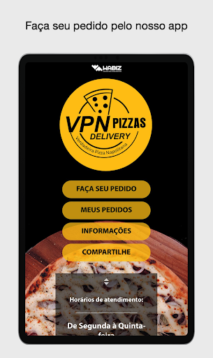 VPN Pizzas App Captura de tela 3