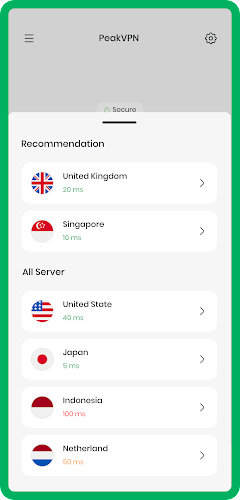 PeakVPN - Fast And Secure ภาพหน้าจอ 1