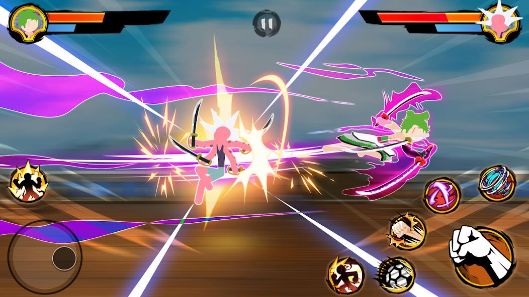 Stickman Pirates Fight Mod ภาพหน้าจอ 2