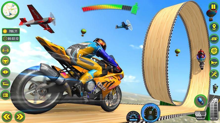 Mega Ramp Stunts Bike Games 3d Ekran Görüntüsü 3