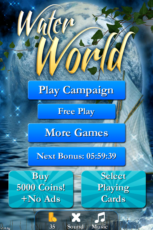 Pyramid Solitaire Water World Screenshot 0