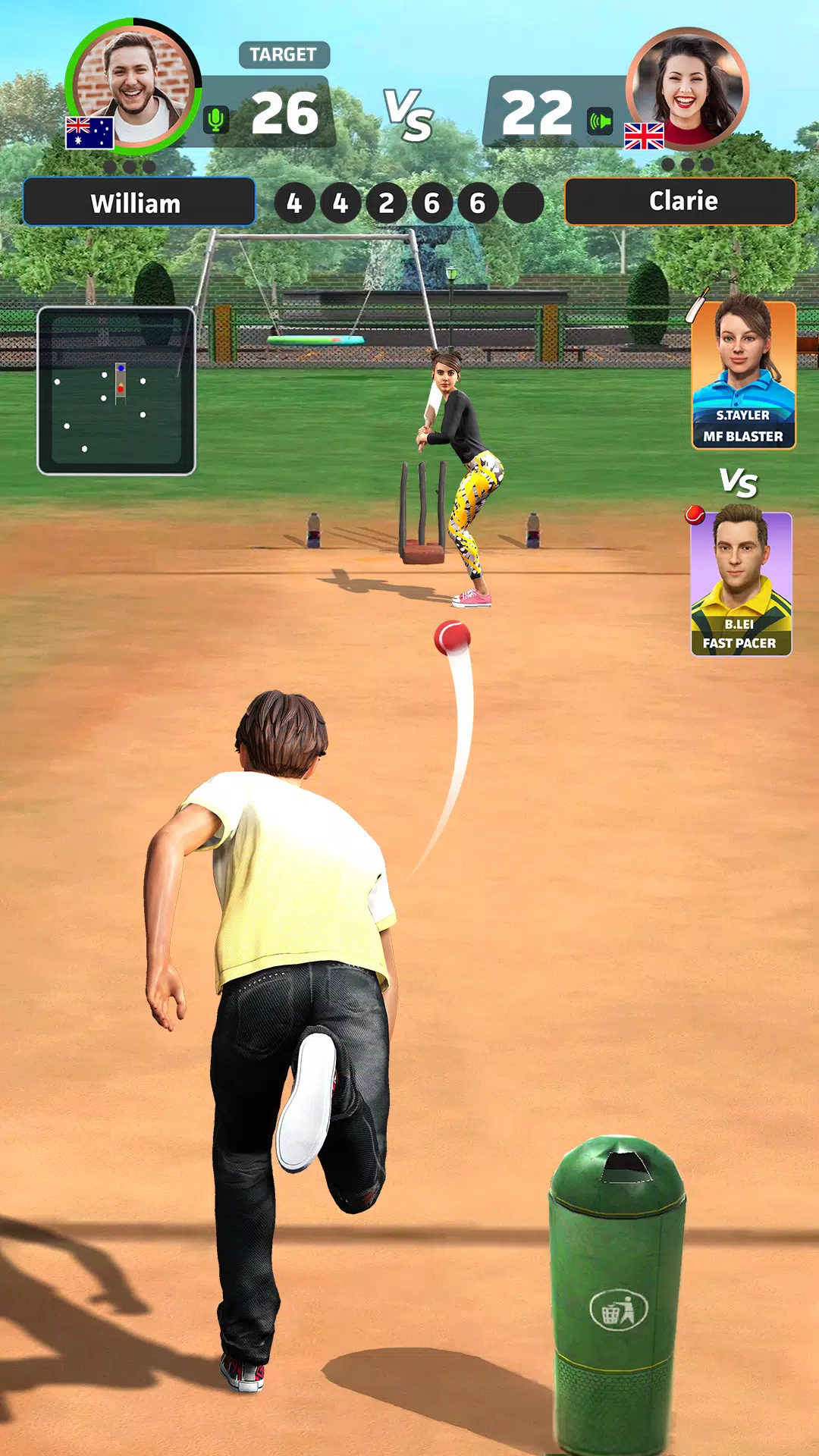 Cricket Gangsta™-Cricket Game Zrzut ekranu 1