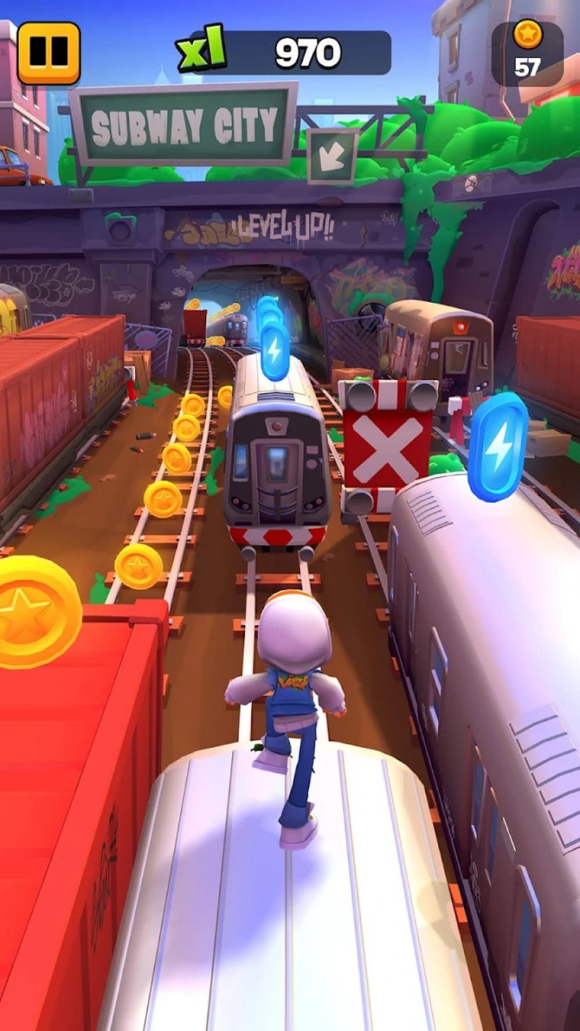 Screenshot from Subway Surfers