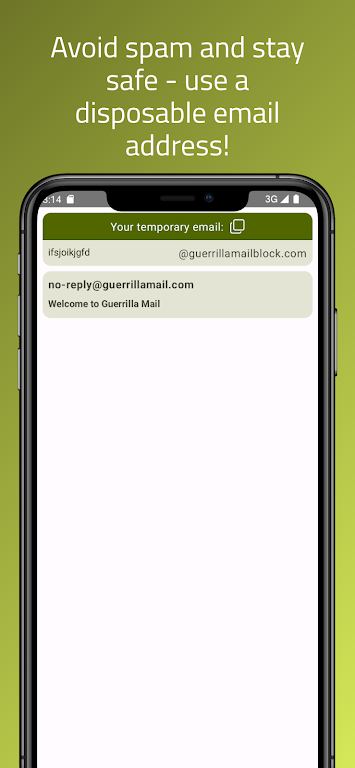 Guerrilla Mail - Temp Mail ภาพหน้าจอ 0
