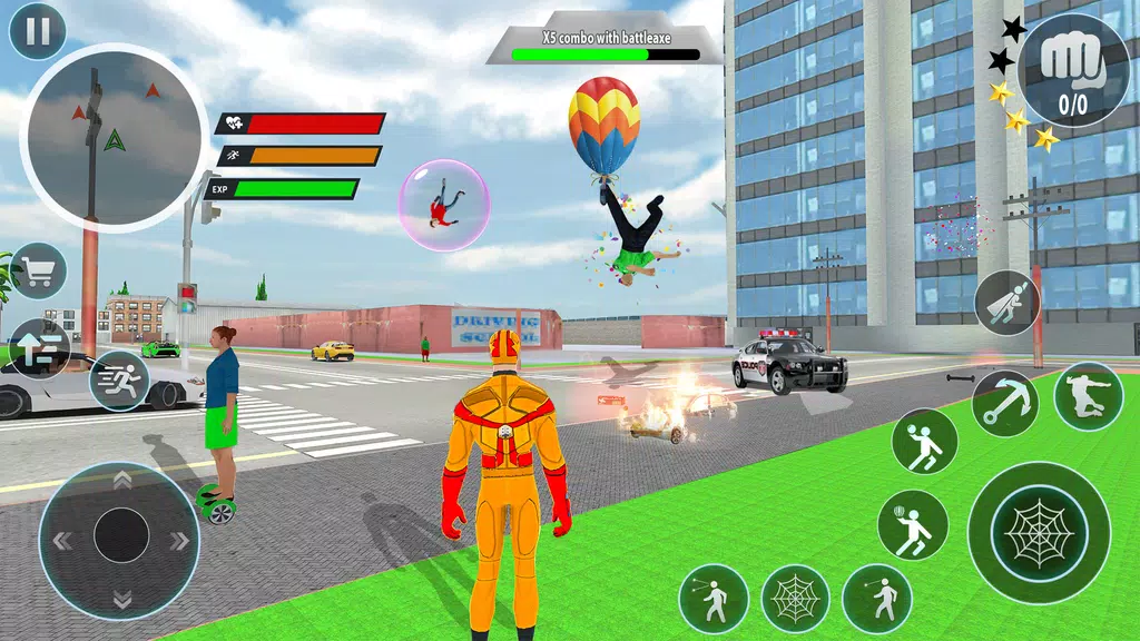 Police Robot Rope Hero Game 3d Captura de pantalla 3