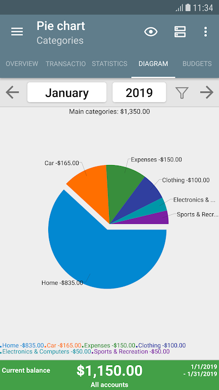 My Budget Book Schermafbeelding 1