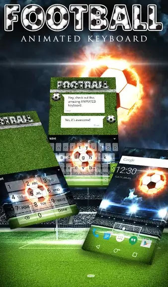 Football Keyboard & Wallpaper Zrzut ekranu 0