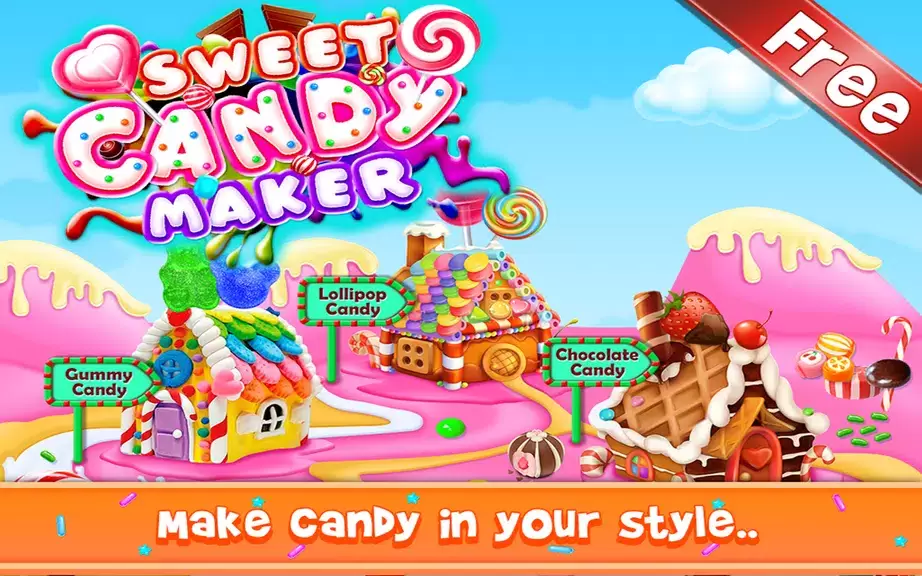 Sweet Candy Maker - Candy Game Ekran Görüntüsü 0