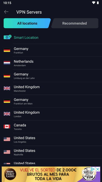 VPN Proxy Master Zrzut ekranu 1