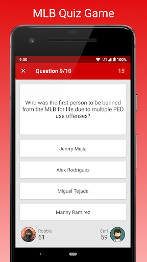 Schermata Fan Quiz for MLB 0