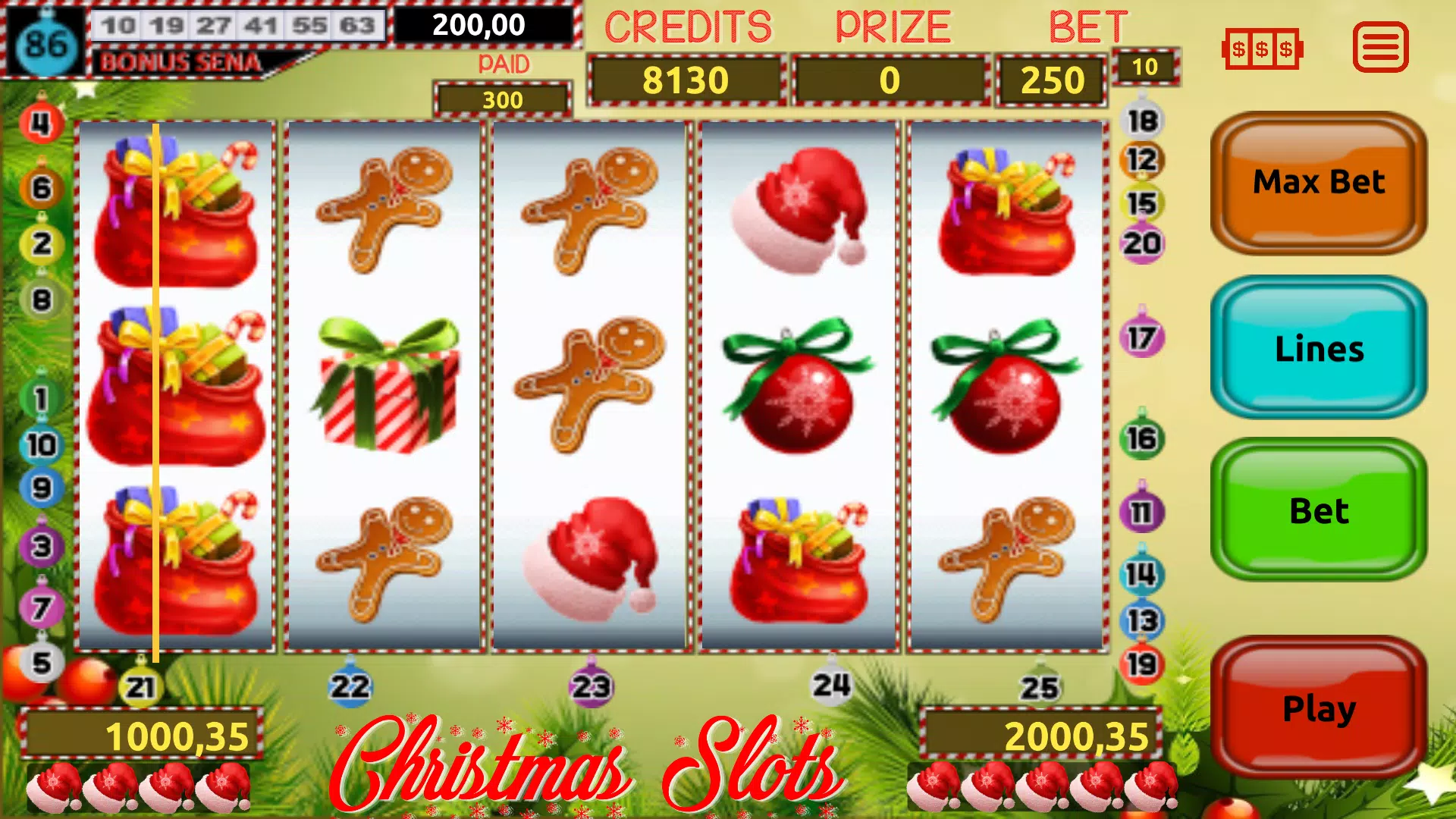 Christmas (Xmas) Slots Captura de tela 1