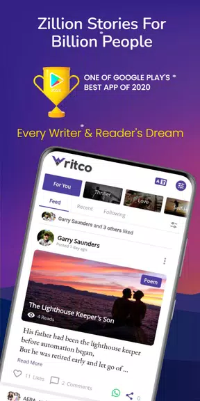 Writco – Reading & Writing App Capture d'écran 0