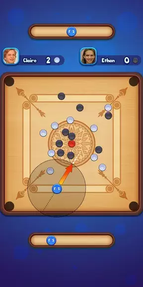 Carrom Strike - Disc Pool Game Capture d'écran 1