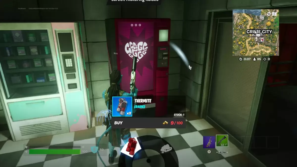 Fortnite第6章的Thermite Vending Machine，第2季。