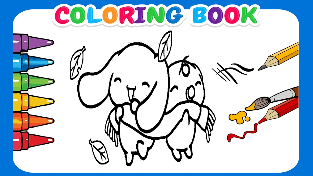 Cute Cinnamoroll coloring book 스크린샷 3