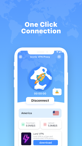 Iconic VPN Proxy ဖန်သားပြင်ဓာတ်ပုံ 2