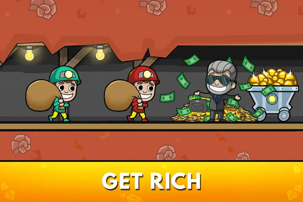 Idle Miner Tycoon Mod Скриншот 0