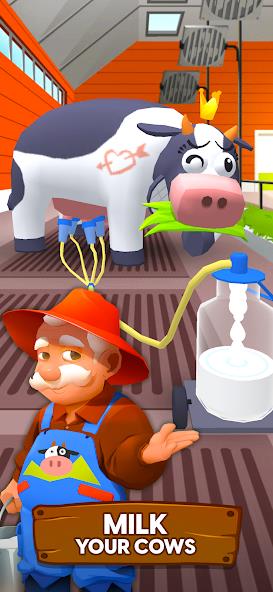 Milk Farm Tycoon Mod स्क्रीनशॉट 0