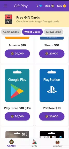 Gift Play - Earn Game Codes Ảnh chụp màn hình 2