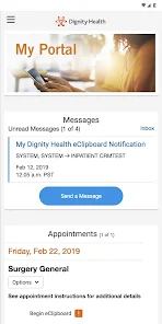 my portal. by Dignity Health Captura de pantalla 0