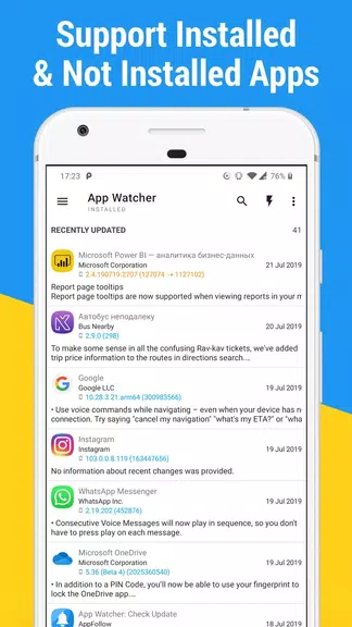 App Watcher: Check Update Screenshot 2