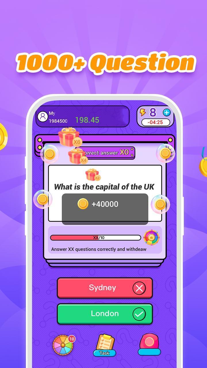 Fun trivia game - Lucky Quiz Скриншот 3